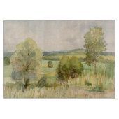 Waterverf landschap snijplank (Voorkant)