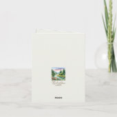 Waterverf Landschap Sympathie Bedankkaart (Achterkant)