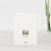 Waterverf Landschap Sympathie Bedankkaart (Achterkant)