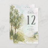 Waterverf Landschap tabel Aantal pagina Groene ID7 Kaart (Voorkant / Achterkant)