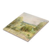 Waterverf landschap tegeltje (Zijkant)