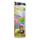 Waterverf landschap thermosbeker (Geroteerd rechts)