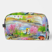 Waterverf landschap toilettasje (Voorkant)