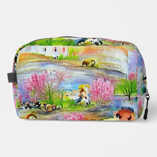 Waterverf landschap toilettasje (Voorkant)