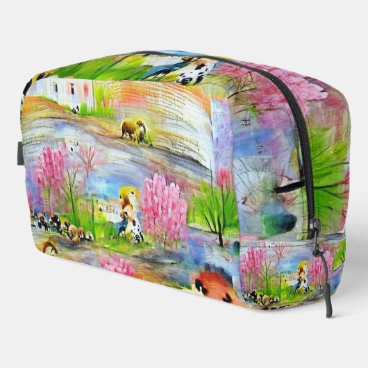 Waterverf landschap toilettasje (Rechterhoek)