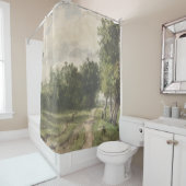 Waterverf Landschap van Pad - Constant Troyon Douchegordijn (In situ)