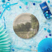 Waterverf Landschap van Pad - Constant Troyon Papieren Bordje (Feest)