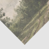 Waterverf Landschap van Pad - Constant Troyon Tissuepapier (Detail)