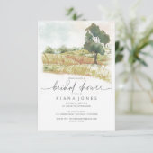 Waterverf Landschap Vrijgezellenfeest Groene ID786 Kaart (Staand voorkant)