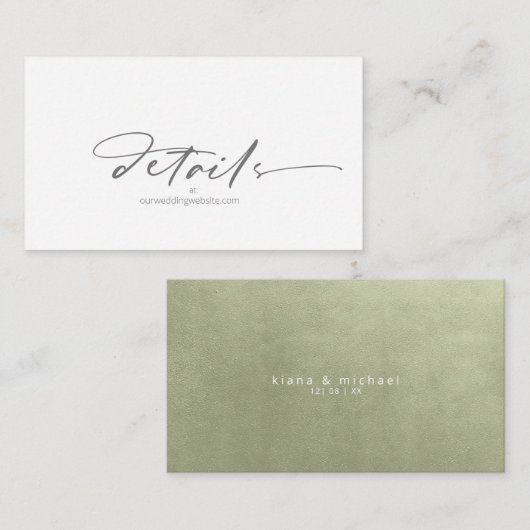 Waterverf Landschap Website Sage Green ID786 Informatiekaartje (Voorkant / Achterkant)