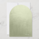 Waterverf Landschap Wedding Sage Green Arch ID786 Kaart (Achterkant)