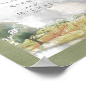 Waterverf Landschap Wedding Welkomstpagina ID786 Poster (Hoek)