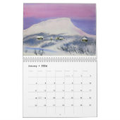 Waterverf landschappen muur 2019 kalender (Jan 2026)