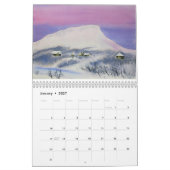 Waterverf landschappen muur 2019 kalender (Jan 2027)
