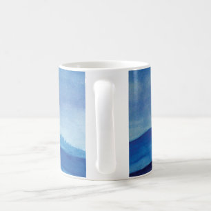 Waterverf landschapsberggebieden Art White Mok
