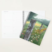 Waterverf landschapskunst met bloemen, planner (Display)