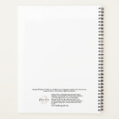 Waterverf landschapskunst met bloemen, planner (Achterkant)