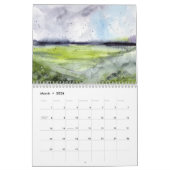 waterverf landschapsschilderijen wandkalender kalender (Mar 2026)