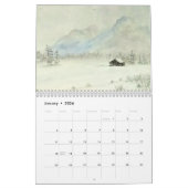 waterverf landschapsschilderijen wandkalender kalender (Jan 2026)