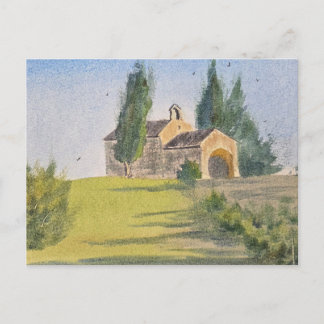 Waterverf Landschapsschildering Briefkaart