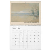 Waterverf landschapsschilderingen van Amerikaanse Kalender (Feb 2027)