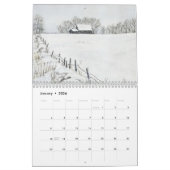 Waterverf landschapsschilderwandkalender kalender (Jan 2026)