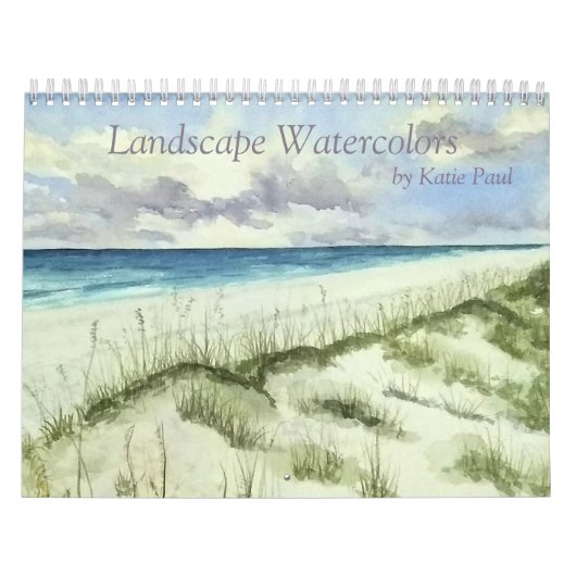 Waterverf landschapsschilderwandkalender kalender (Hoes)