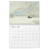 Waterverf landschapsschilderwandkalender kalender (Feb 2027)