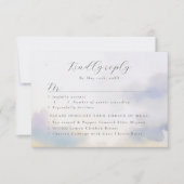 waterverf landschapswolken RSVP w maaltijdkeuzes (Voorkant)