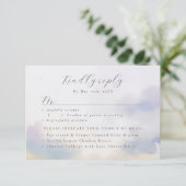 waterverf landschapswolken RSVP w maaltijdkeuzes (Staand voorkant)