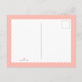 Waterverf Lange Afstand Baby Meisje Douche Per Mai Uitnodiging Briefkaart (Achterkant)