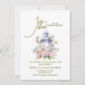Waterverf lantaarn iftar feestuitnodiging kaart (Voorkant)