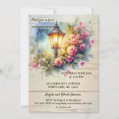 Waterverf Lantaarnbloemen Foto Housewarming Kaart (Voorkant)