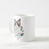 Waterverf Lapjeskat Koffiemok (Voorkant links)