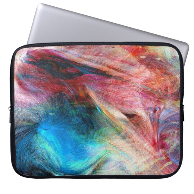 Waterverf Laptop Sleeve (Voorkant)