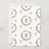 Waterverf laptop | Uitnodiging virtueel Baby showe (Achterkant)