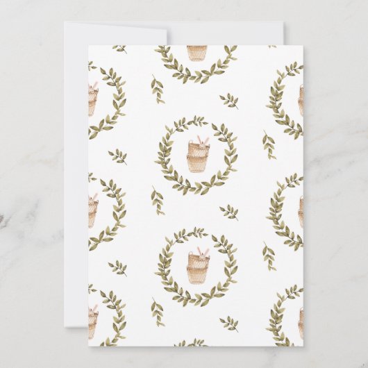 Waterverf laptop | Uitnodiging virtueel Baby showe (Achterkant)