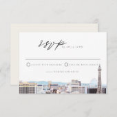 Waterverf Las Vegas Strip RSVP Card Kaart (Voorkant / Achterkant)