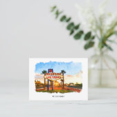 Waterverf Las Vegas tekenen Welkom op de bruiloft Plaatskaartje (Staand voorkant)