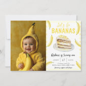 Waterverf Laten we naar een Bananen Verjaardagsfee Kaart (Voorkant)