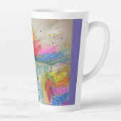 Waterverf latte Mok van mijn paardregenboog Unicor (Rechts)