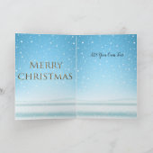 Waterverf Laughing Santa Claus Rudolf Smiling Kaart (Binnen)