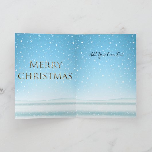 Waterverf Laughing Santa Claus Rudolf Smiling Kaart (Binnen)