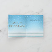 Waterverf Laughing Santa Claus Rudolf Smiling Kaart (Binnen)