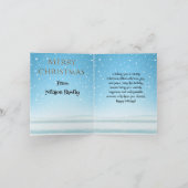 Waterverf Laughing Santa Claus Rudolf Smiling Kaart (Binnen)