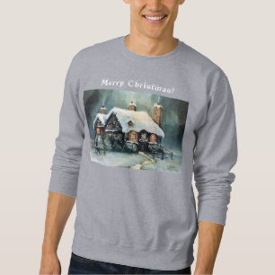 Waterverf Laughing Santa Claus Rudolf Smiling Trui