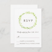 Waterverf Laurel RSVP (Voorkant / Achterkant)