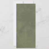 Waterverf Laurel verlaat Sage Green Wedding Kaart (Achterkant)