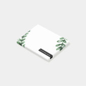 Waterverf Laurel Wreath Persoonlijk Post-it® Notes (Schuin)