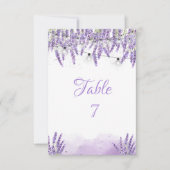 Waterverf Lavander String Lights E Kaart (Voorkant)